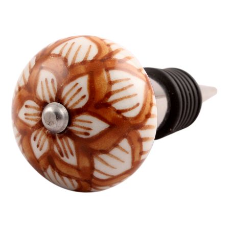 Saxifrage Ceramic Wine Stopper